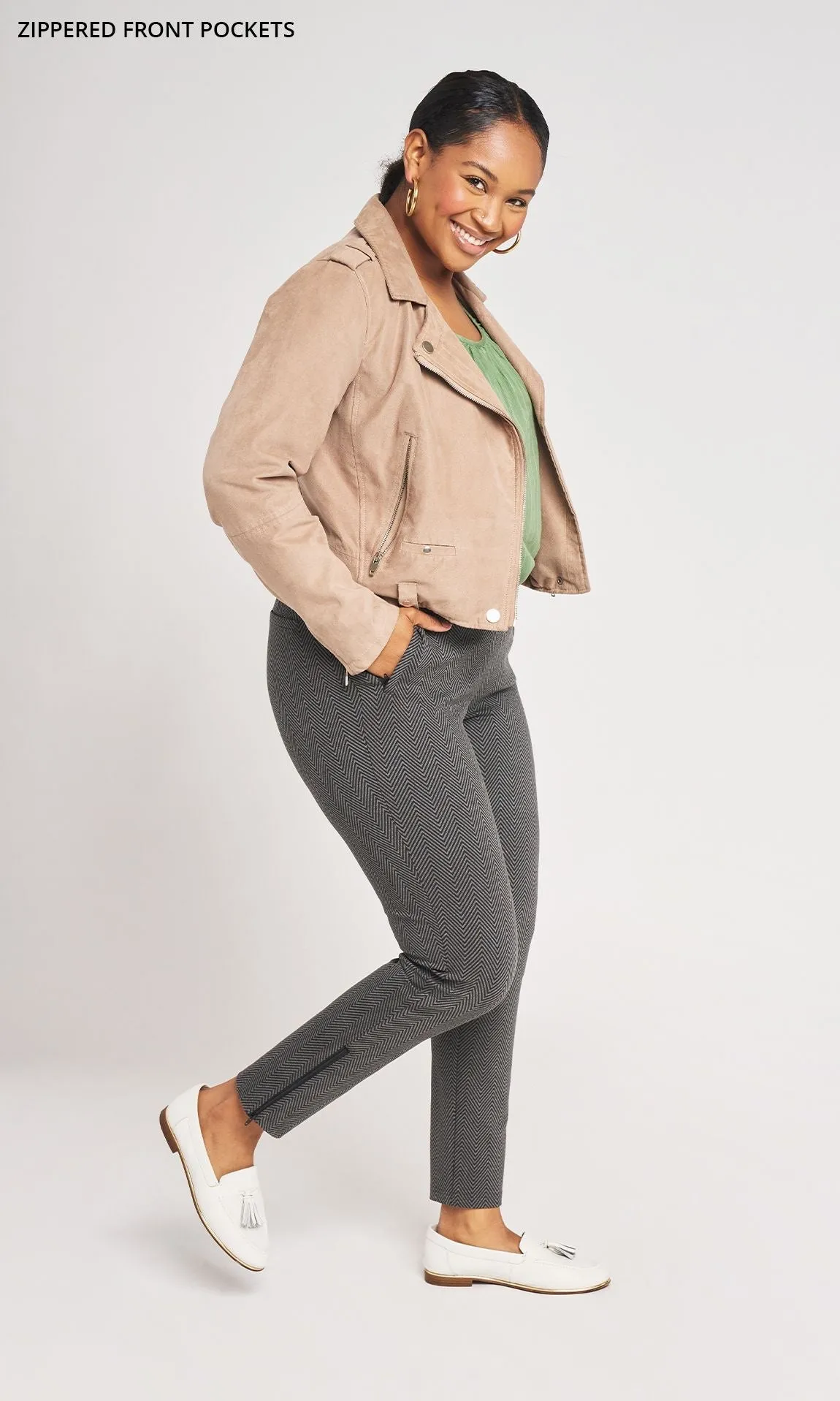 Skinny-Leg | Pencil Dress Pant Yoga Pants (Ash Lombard)