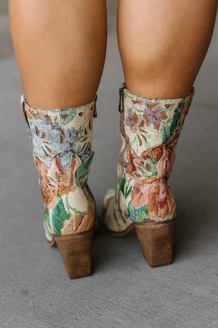 Sorrel Cowgirl Boots - Floral