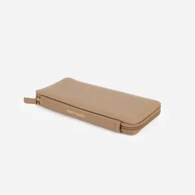 The Six Person Family Passport Holder Biscotti Pebble