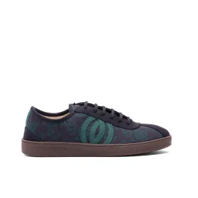 Vegan sneaker green flowers DIO004