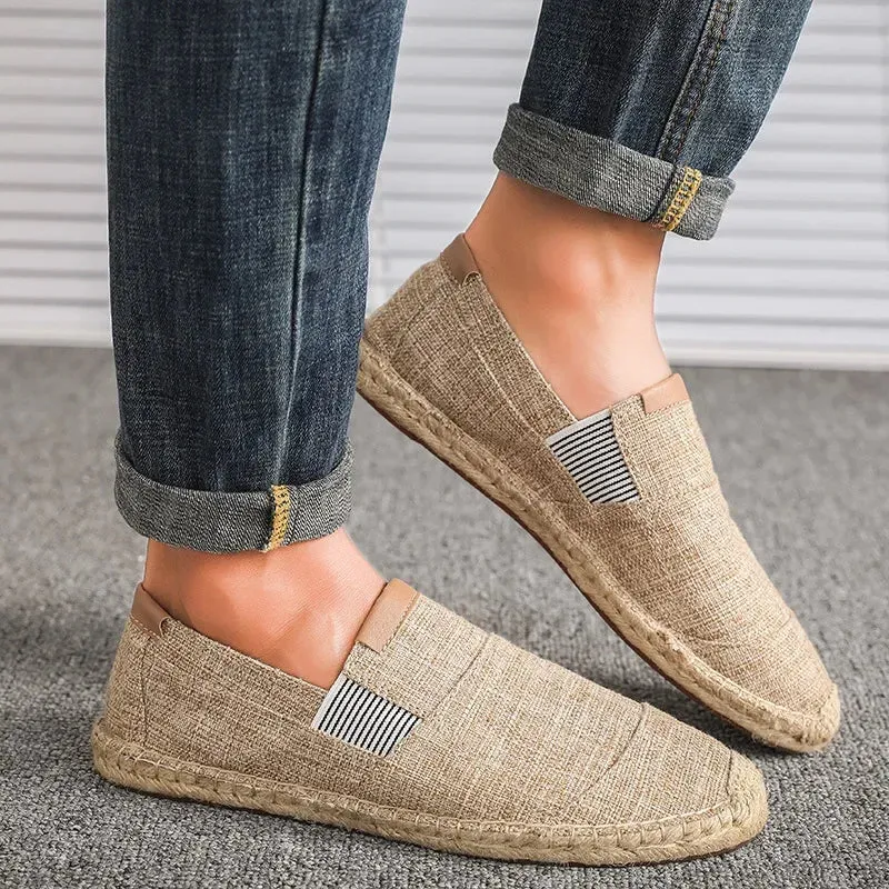 Women's Shoes Casual Breathable Canvas Shoes l Chinese Fashion 2024 Soft Slip On Espadrilles For Women Loafers Driving Shoes